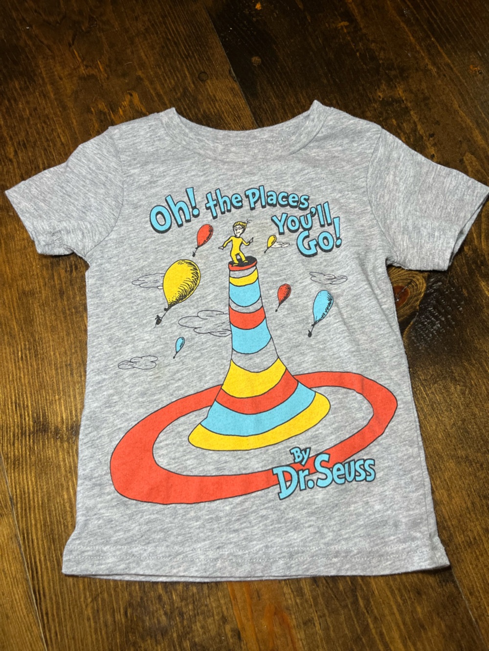 Dr. Seuss Graphic Short Sleeve Tee “Oh The Places You’ll Go, 2T